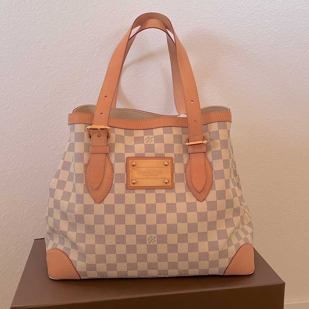 Hampstead damier azur MM tote